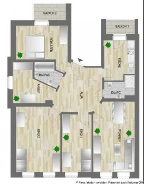 Chemnitz NEUE 5 Raum Wohnung in Kappel mit Wanne und Dusche Wohnung mieten