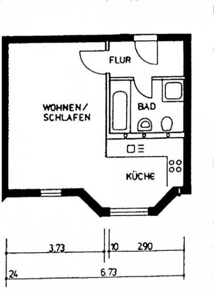 Chemnitz Großzügige 1-Zimmer mit Einbauküche, Wanne, Dusche, Laminat und Aufzug in Uninähe Wohnung mieten
