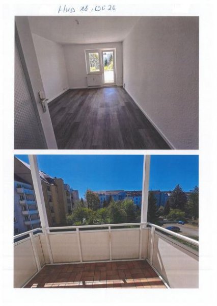 Chemnitz Gemütliche neu renovierte 3-Zimmer mit Balkon, Laminat und Wannenbad in ruhiger Lage! Wohnung mieten