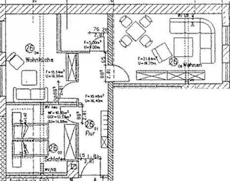 Chemnitz Großzügige DG 2-Zimmer mit Laminat, EBK, Balkon und Wannenbad! Wohnung mieten