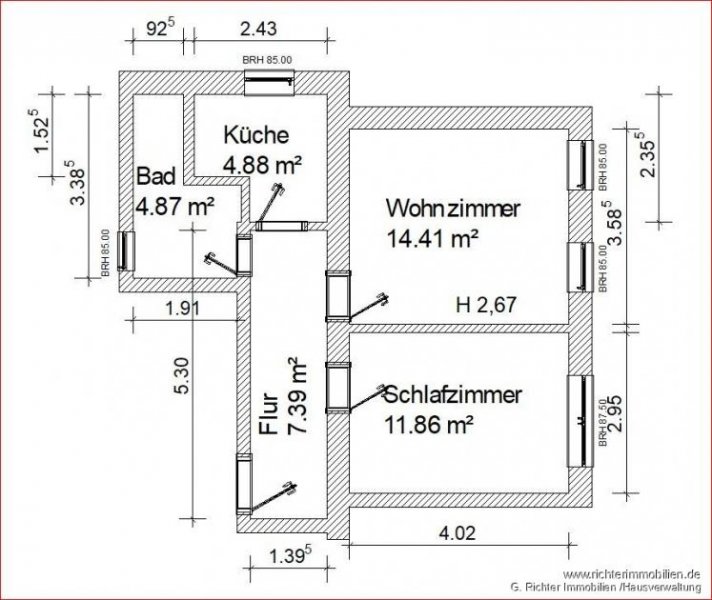 Freiberg 2-Zimmer-Erdgeschosswohnung Wohnung mieten
