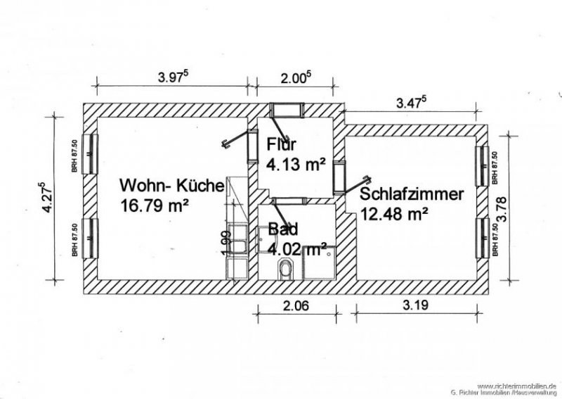 Freiberg 2-Zimmer Erdgeschosswohnung Wohnung mieten