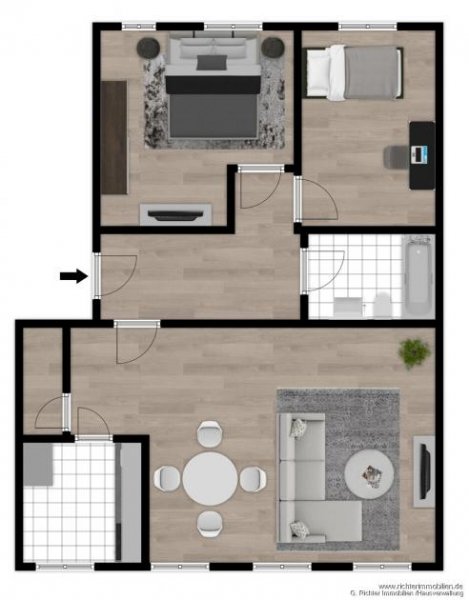 Freiberg Großzügige 3-Zimmer im Altbau mit Einbauküche Wohnung mieten