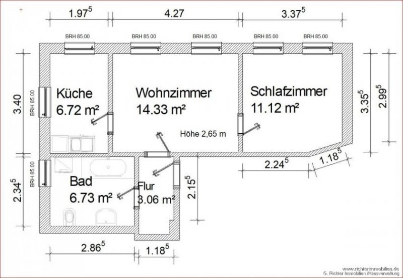 Großschirma 2-Zimmer - Wohnung in Siebenlehn direkt am Markt Wohnung mieten