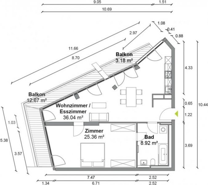 Berlin Großzügig geschnittene 2 Zimmer Wohnung mit ca. 78m², EBK und Balkon in Berlin-Mitte! Wohnung mieten
