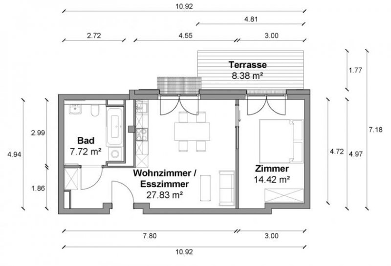 Berlin Hochwertig ausgestattete 2 Zimmer
Erdgeschosswohnung mit ca. 49m2, EBK und
Terrasse in Berlin-Mitte! Wohnung mieten
