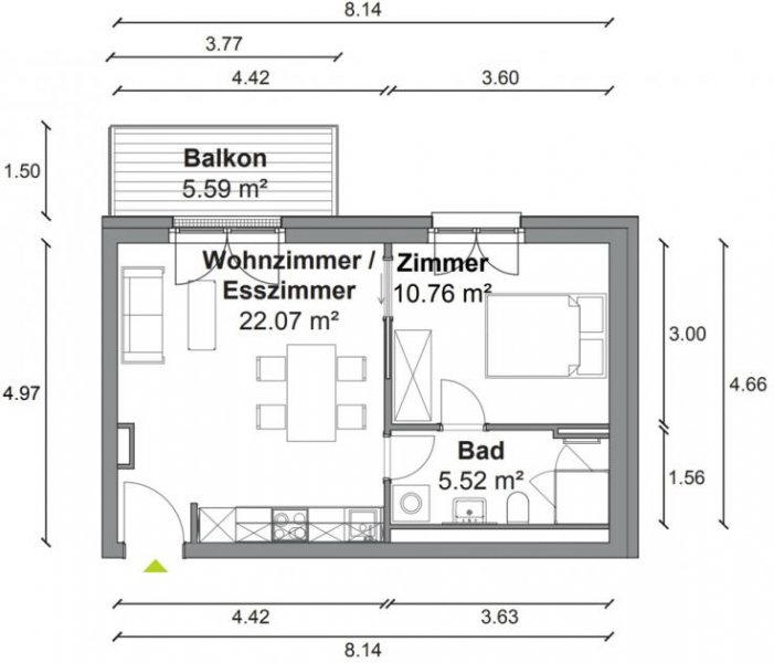 Berlin Top ausgestattete 2 Zimmer Wohnung mit ca. 41m², EBK und tollem Balkon in Berlin-Mitte! Wohnung mieten