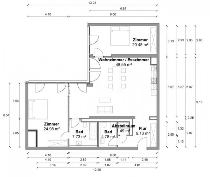 Berlin WOW! Geräumige 3 Zimmer Wohnung mit ca. 116m², 2 Bädern und EBK in Berlin-Mitte! Wohnung mieten
