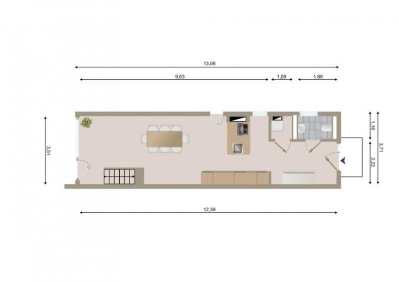Berlin ERSTBEZUG! Stilvolle 3-Zimmer-Maisonettewohnung mit Garten
in Wedding Wohnung mieten