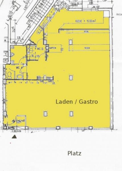 Berlin Prov.-frei: SONNENSEITE ! BESTER LADEN AM PLATZ Gewerbe mieten