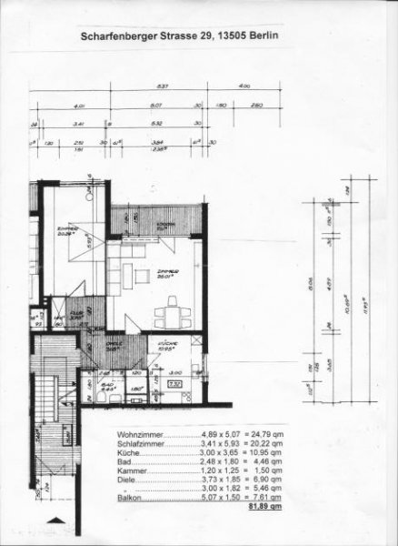 Berlin Sonnige 2-Zimmer-Wohnung mit Balkon in Tegelort Wohnung mieten