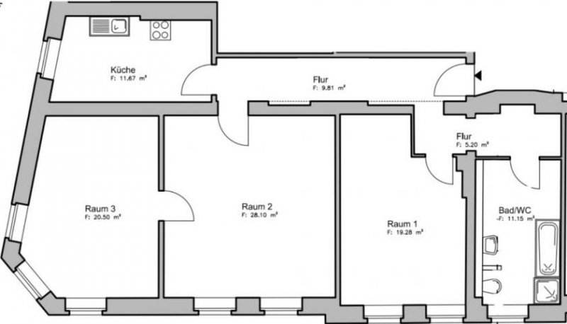 Eberswalde Großzügige 3-Zimmer-Altbauwohnung in Eberswalde Wohnung mieten