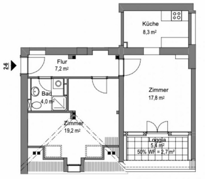 Eberswalde Helle 2-Zimmer-Wohnung mit Balkon in Eberswalde Wohnung mieten