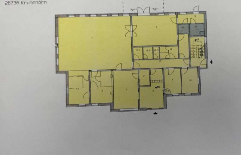 Krummhörn Praxis- Büro-, Gewerbefläche direkt am Marktplatz zu vermieten: Gewerbe mieten
