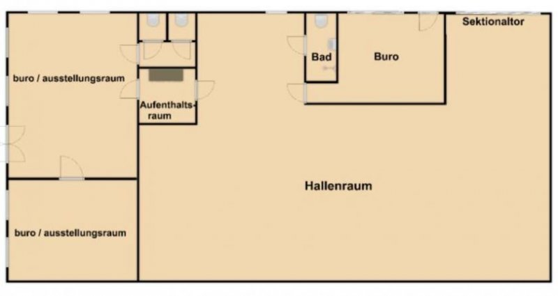 Bunde *Multifunktionshalle*Ausstellungfläche, Lagerfläche, Büro* Beheizbar * 2-schaliges Mauerwerk* Top-Lage!!! Gewerbe mieten