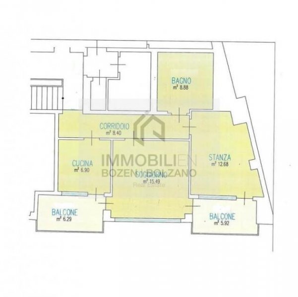 Bozen 2-Zimmerwohnung im Zentrum zu vermieten Wohnung mieten