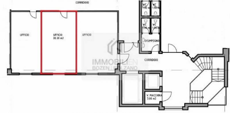 Bozen Kleines Büro in Bozen Süd zu vermieten Gewerbe mieten