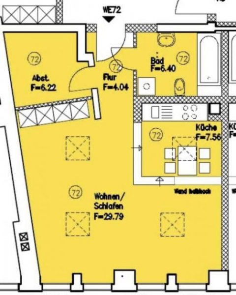 Magdeburg Schöne gemütliche 1-Raum-Loft Wohnung DG.54,01m2 in MD.Neue -Neustadt zu vermieten. Wohnung mieten
