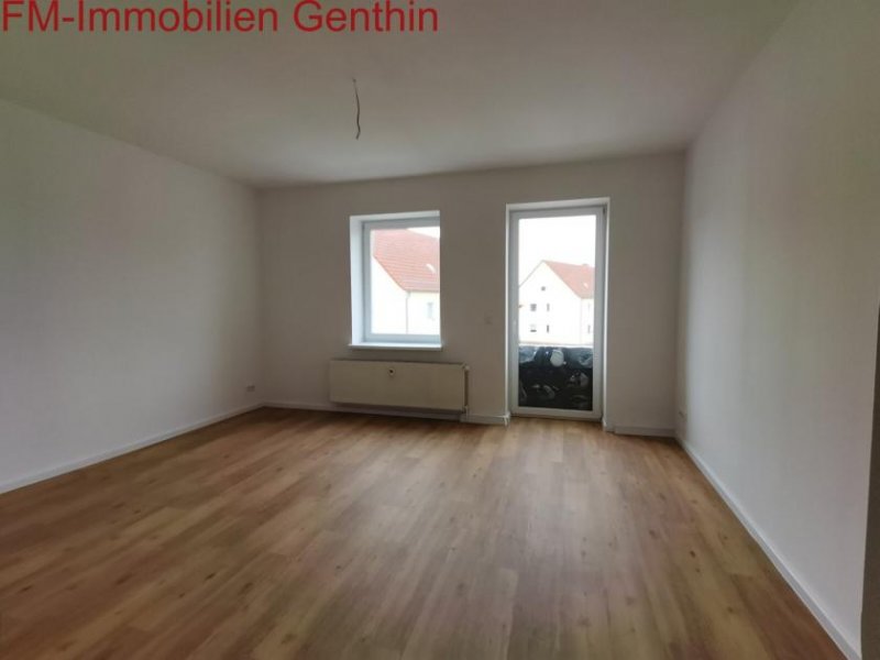 Genthin Helle freundliche sanierte 3 Zimmer Wohnung mit Balkon und Tageslicht Bad Wohnung mieten