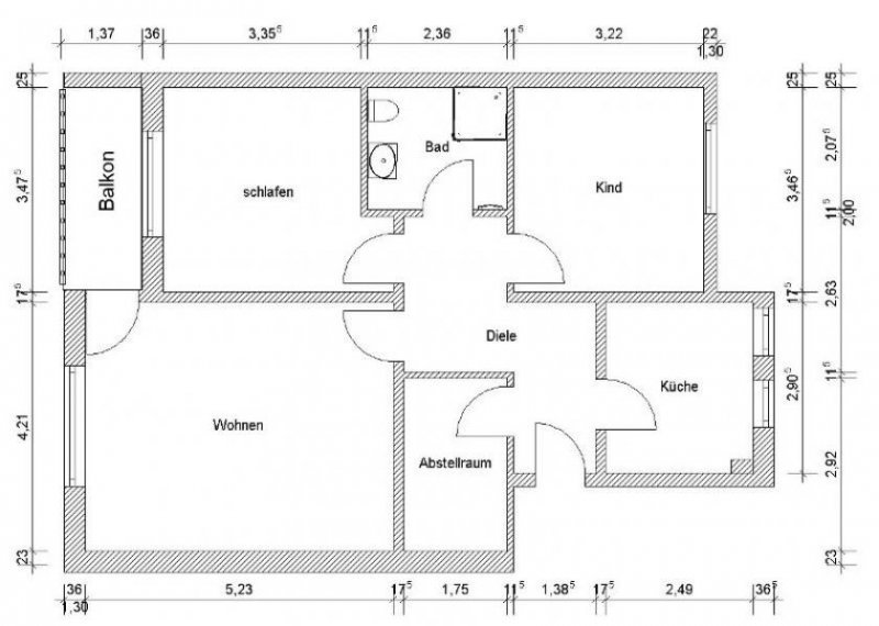Angern 1. OG mit Balkon und Stellplatz: attraktive 3-Zimmer-Wohnung in Hermsdorf Wohnung mieten