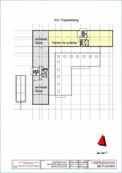 Düsseldorf "395 m² Bürofläche mit freier Aufteilung - am Hafen Reisholz" provisionsfrei Gewerbe mieten