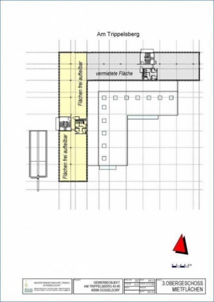 Düsseldorf "Bürofläche 874 m² in Düsseldorf Reisholz Hafen" provisionsfrei Gewerbe mieten