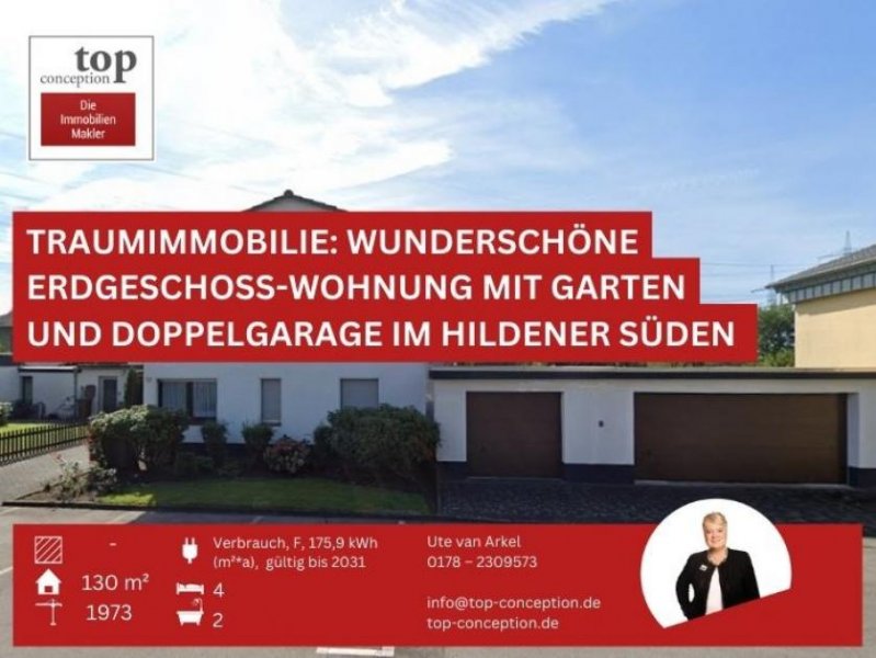Hilden Traumimmobilie:
Wunderschöne Erdgeschoss-Wohnung mit Garten und Doppelgarage im Hildener Süden *provisionsfrei Wohnung mieten