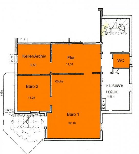 Ratingen Individuelles Büro in zentraler Innenstadtlage von Ratingen Gewerbe mieten