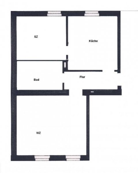 Ratingen Ratingen-Mitte: Stilvolle 2-Zimmer-Altbauwohnung mit Gartenmitbenutzung Wohnung mieten