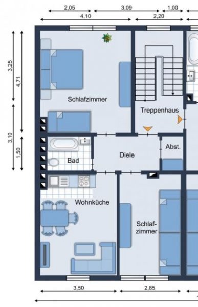 Mönchengladbach Schöne 2-Zimmer-Wohnung mit geräumiger Wohnküche in Mönchengladbach - Zentrum Wohnung mieten