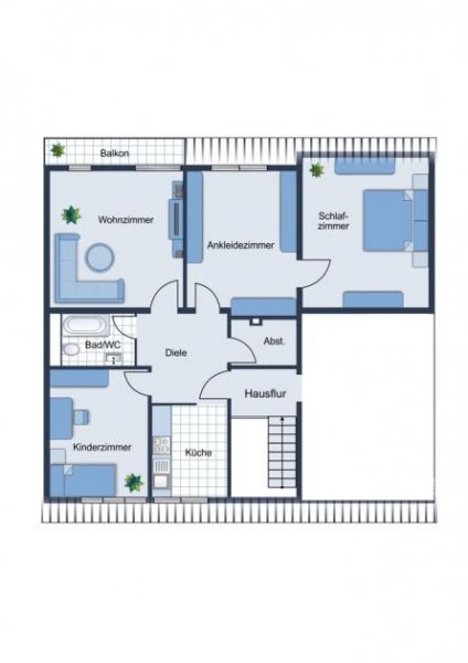 Mönchengladbach Charmante 3,5-Zimmer-Dachgeschosswohnung mit Balkon & Gartennutzung in Odenkirchen Wohnung mieten