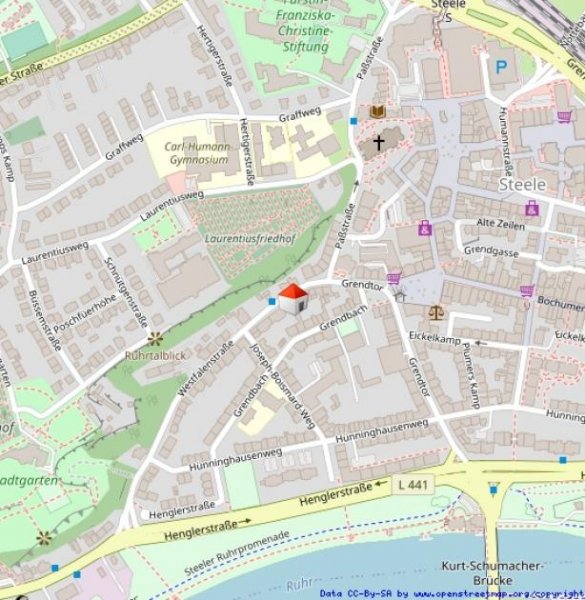 Essen Dachgeschoss Idylle mit drei Zimmern Wohnung mieten