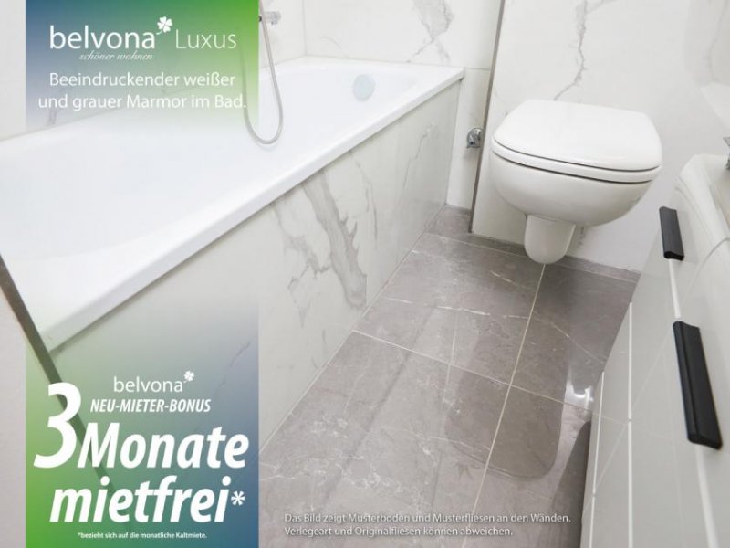 Duisburg SOFORT FREI! 3 Monate mietfrei: Frisch sanierte 2 Zimmer-Marmor-Luxuswohnung im Max Planck Quartier! Wohnung mieten