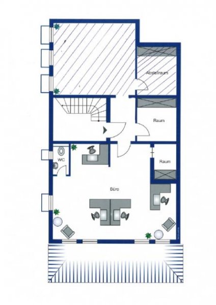 Brühl Sehr zentral gelegener Großraum in gepflegtem 4-Parteienhaus! Gewerbe mieten