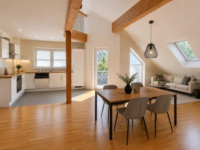 Schweich Stilvolles Wohnen auf zwei Ebenen - ca. 130 m² Maisonette Traum in Schweich, incl. EBK, Balkon & Stellplätzen Wohnung