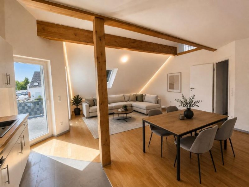 Schweich Stilvolles Wohnen auf zwei Ebenen - ca. 130 m² Maisonette Traum in Schweich, incl. EBK, Balkon & Stellplätzen Wohnung