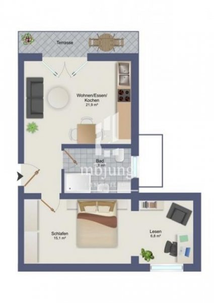 Zell (Mosel) Kleine gemütliche 2-Raum-Wohnung - barrierefrei - KfW - WG13 Wohnung mieten