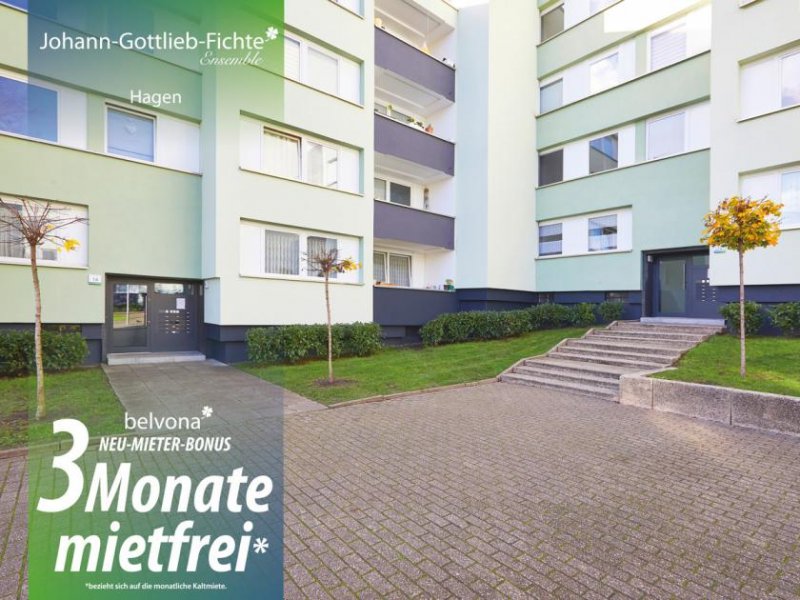 Hagen 3 Monate mietfrei: Frisch sanierte 3 Zimmer-Marmor-Luxuswohnung im Johann-Gottlieb-Fichte-Ensemble! Wohnung mieten