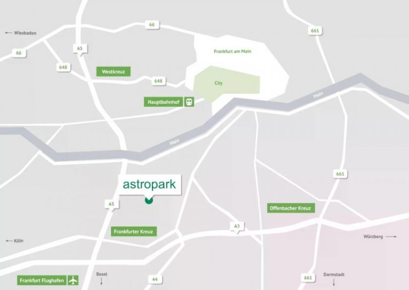 Frankfurt am Main ATIK: Attraktive Büroflächen im Astropark Gewerbe mieten