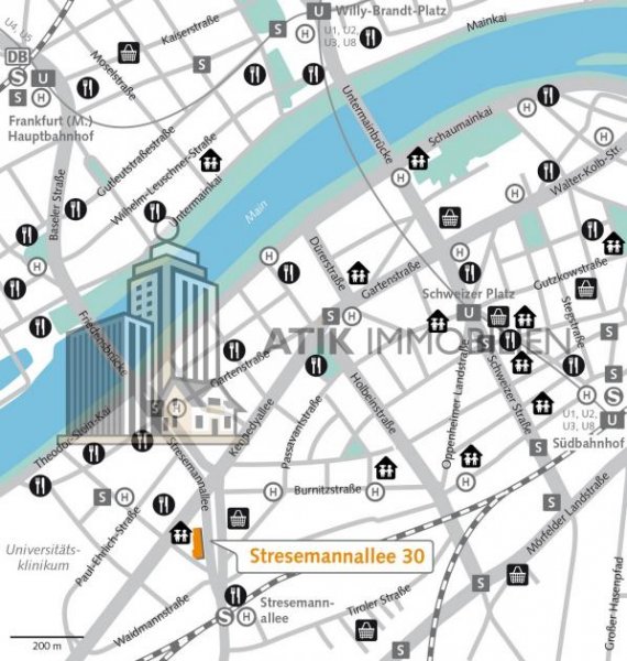 Frankfurt am Main ATIK: Attraktive Büroeinheiten mit viel Tageslicht - provisionsfrei Gewerbe mieten