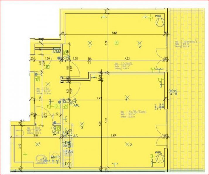 Rödermark DIETZ: Moderne und helle 2-Zimmerwohnung im Erdgeschoss mit Terrasse und TG-Stellplatz! Wohnung mieten