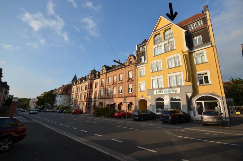 Aschaffenburg DIETZ: Voll-möbliertes 1-Zimmer-Dachgeschosswohnung im 5. Oberrgeschoss - OHNE AUFZUG! Wohnung mieten