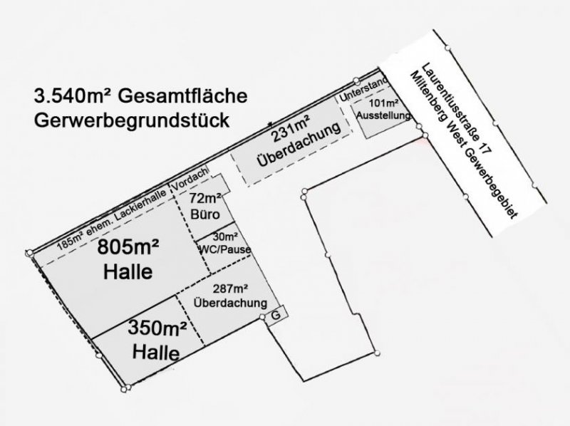Miltenberg DIETZ: Gewerbeimmobilie mit 1888qm Lager- und Produktionsflächen, Teilbar ab 1772qm für 5000,- netto Gewerbe mieten