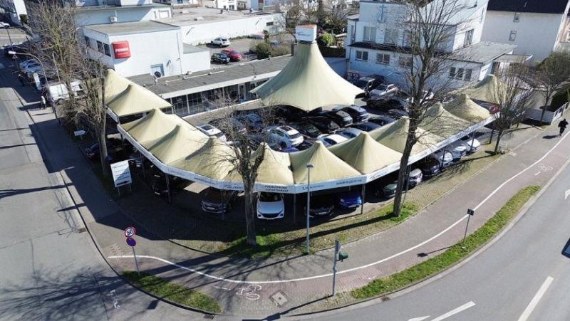 Rüsselsheim Top-Autoplatz in Rüsselsheim zu vermieten – ca. 58 Stellplätze & Büro Grundstück mieten
