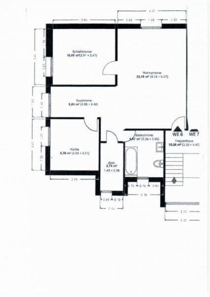 Trebur Großzügige 2-Zimmer-Wohnung im Dachgeschoss in ruhiger Lage Wohnung mieten