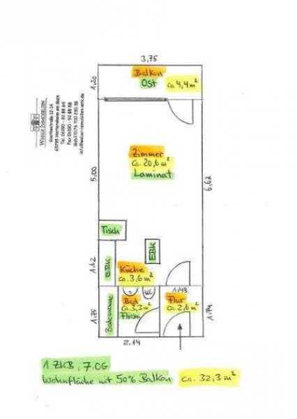 Frankfurt am Main Schicke, möblierte Wohnung für Pendler oder WE-Heimfahrer Wohnung mieten