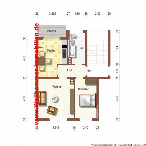 Saarbrücken Tageslicht von allen Seiten. Diese Wohnung muß man gesehen haben. Wohnung mieten
