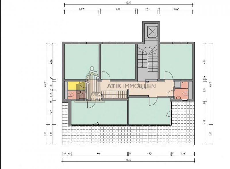 Mannheim ATIK: Klimatisierte Büroflächen mit Dachterrasse und exklusivem Wasserturmblick - provisionsfrei Gewerbe mieten