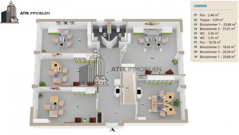 Mannheim ATIK: MIETFREI 12 MONATE - unschlagbare Anbindung mit Top Preis-Leistungs-Verhältnis, provisionsfrei Gewerbe mieten