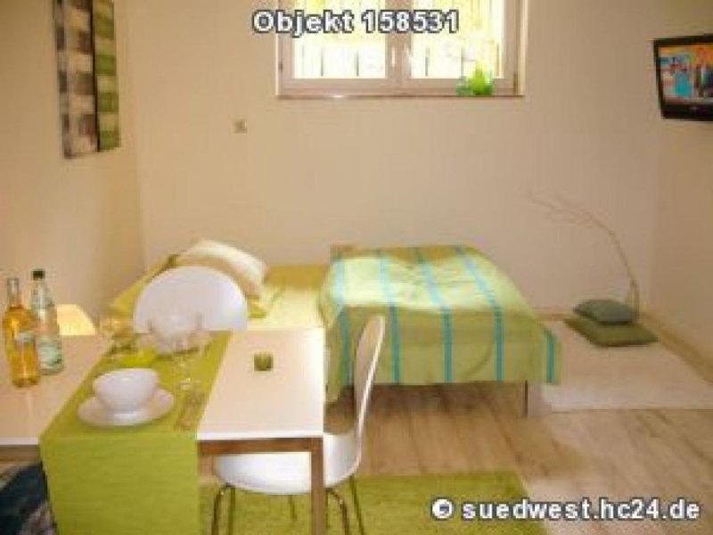 Mannheim Mannheim-Rheinau: Helle, möblierte 1 Zimmer Souterrain Wohnung in Wohnung mieten